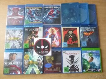 17x KOMIKSOVY FILM NA BLU-RAY (celkem 29 disku)