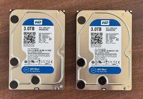 WD Blue 3TB (2 ks) WD30EZRZ - jako nové