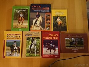 Knihy výcvik jezdeckého koně, drezura a jiné.