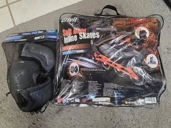 Pánské kolečkové brusle Crivit vel. 44 + chrániče