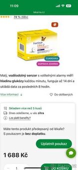 Senzor na měření cukru