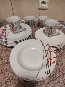 Sada nádobí talíře a hrnečky Banquet Palomba