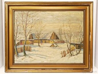 Obraz Adolf Daníček, Šumava, olej 62x78