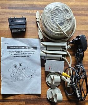 2-kanálový uzavřený kabelový CCTV systém s nočním viděním ka