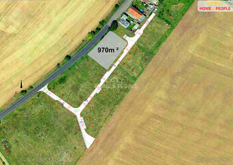 Prodej stavebního pozemku 970 m² v obci Břežany I, okres Kol