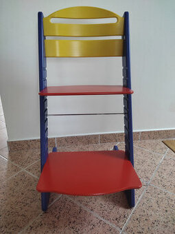 DĚTSKÁ DŘEVĚNÁ JÍDELNÍ STAVITELNÁ ŽIDLE JITRO BABY