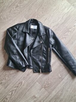 Dětská koženková bunda - křivák, vel. 134