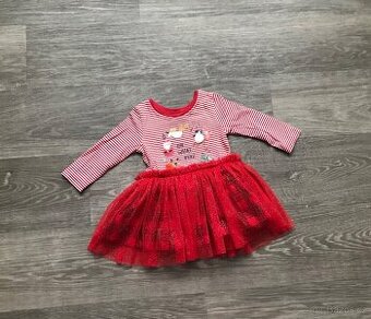 Vánoční šaty,vel.3-6měsíců
