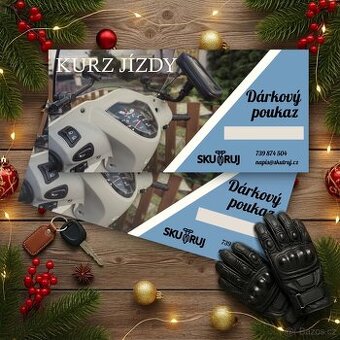 Poukaz na kurz jízdy na skútru