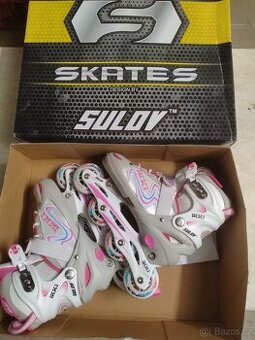 Kolečkové dívčí brusle,zn. Sulov
