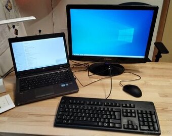 HP ProBook 6460b + LCD Samsung + dokovací stanice