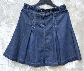 Riflová skládaná sukně Esprit vel. 42