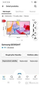 Samsung qled 127cm..3 roky používaný.