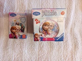 Frozen / Ledové království puzzle a hrací karty