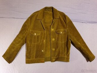 Kožená semišová bunda.