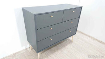 Antracitově šedá komoda 99x82 cm Bodo Tvilum