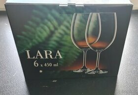 Sklenice na víno LARA 6 x 450 ml - 3 balení, nové