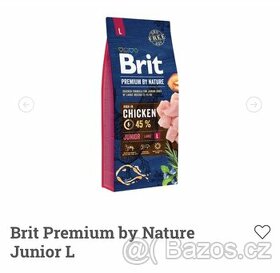 Granule pro štěňata Brit Premium by Nature Junior L
