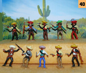 ( 40 ) Timpo Toys originál figurky : Mexičani