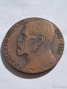 Medaile T.G.Masaryk 50.výročí vzniku ČSR - 1