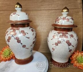 Činské porcelánové zázvorové vázy