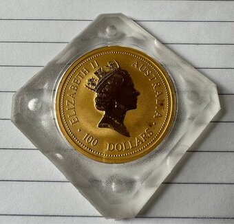 Investiční mince 100 dolarů Austrálie 1997 1oz