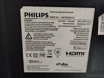 Philips, Model No.: 43 palců