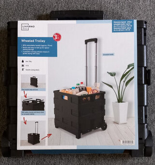 Přepravní skládací box/vozík s kolečky