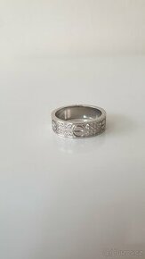 2x pavé Love ring - 1