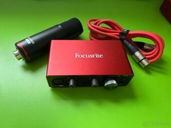 Audio interface Focusrite Scarlett Solo Gen-3 s mikrofonem