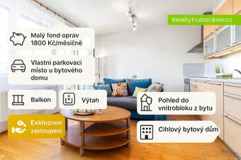 Byt 2+kk s balkonem a vlastním parkovacím místem - Uh.Hrad