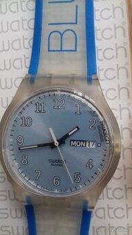 Hodinky, švýcarské, Swatch, vodotěsné, datum, nové