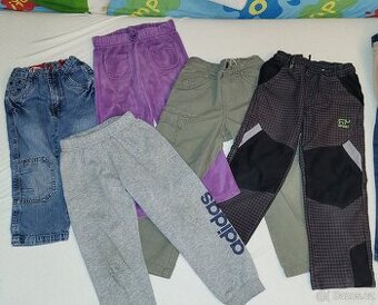 Teplaky a kalhoty vel 92-104 celkem 5ks