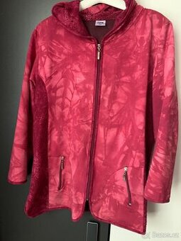 PODZIMNÍ / JARNÍ SOFTSHELOVÁ BUNDA S KAPUCÍ, vel.: 46