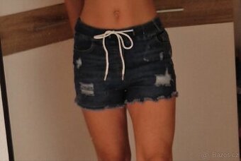 Nové dámské riflové džínové kraťasy šortky vel M