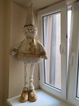 vánoční dekorace, velký skřítek, sněhulák