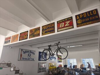 staré smaltované cedule, plechové cedule, reklamní cedule