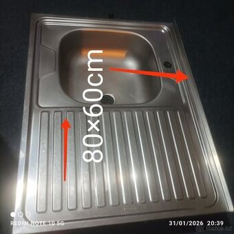 Dřez nerez kuchyně