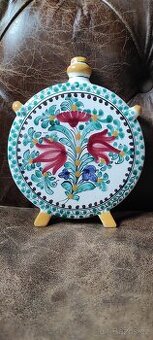 Retro keramická malovaná placatka