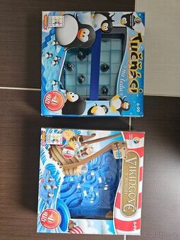 Prodám logické hry Tučňáci na ledu a Vikingové