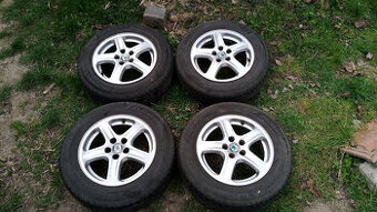 Alu kola originál Škoda 15", 5x100 + letní pneu
