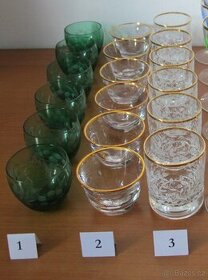 Prodám různé druhy skleniček