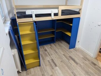 Postel do dětského pokoje s úložným prostorem