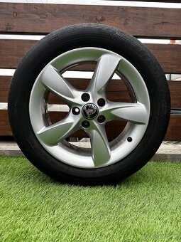 Alu kola 5x112 r17 s letním pneu (slv4)