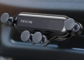 Držák na mobil do auta, černý/šedý/červený