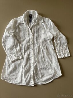 Dívčí bílá košile vel. 128/134
