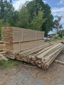 Střešní latě 6x4cm, délka 5m, 4m, 1,35m (kontralatě)