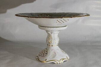 Starožitná porcelánová mísa na noze