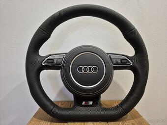 AUDI VOLANT CELO-PERFOROVANY - BIELE PREŠIVANIE