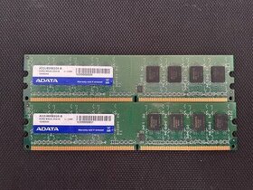 ADATA DDR2 2x 2GB 800MHz CL5 AD2U800B2G5-B - 1